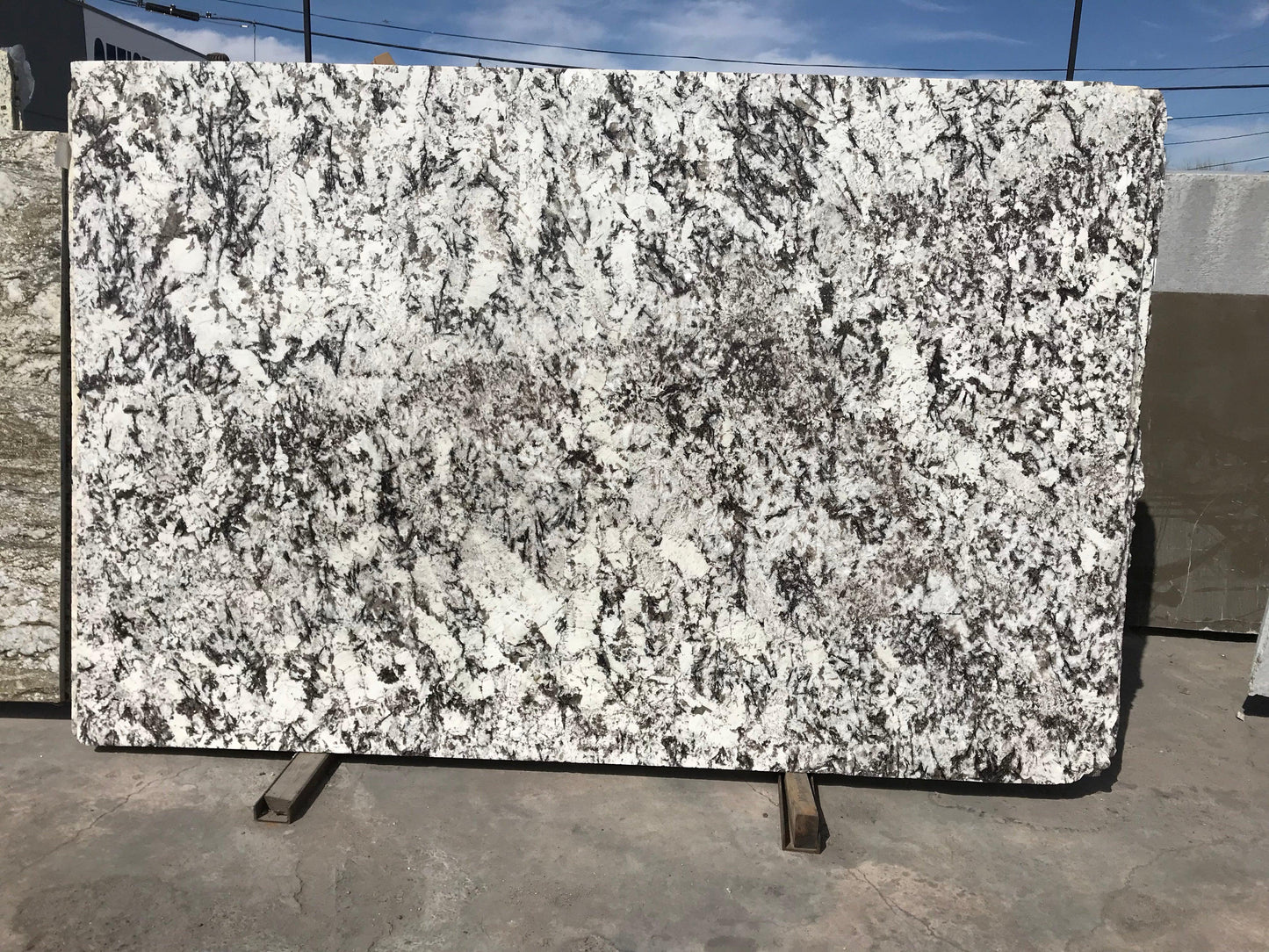 2cm, black, Full Slab, Granite, granite-slabs, gray, hide, Rare Find, white Granite Full Slab